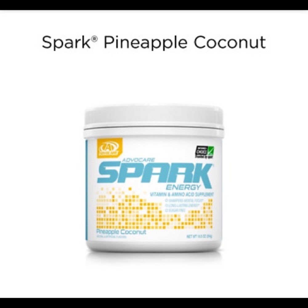 Advocare Spark Pineapple Coconut canister